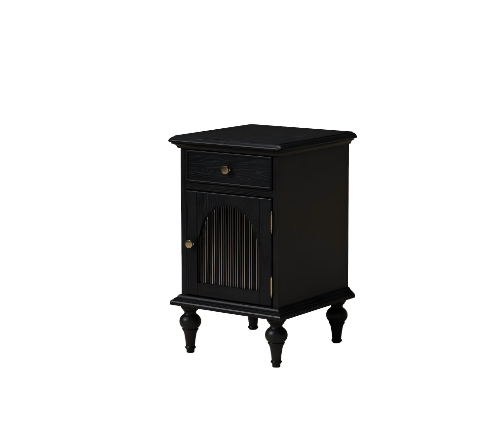 莱克床头柜静谧黑白底图