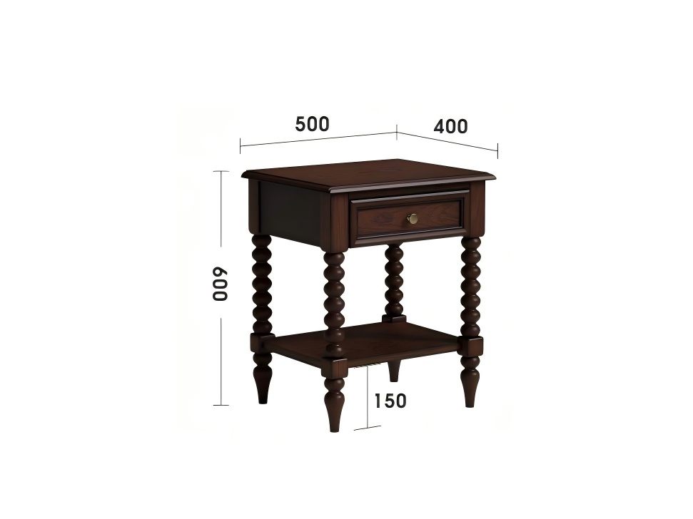 卢卡床头柜规格图