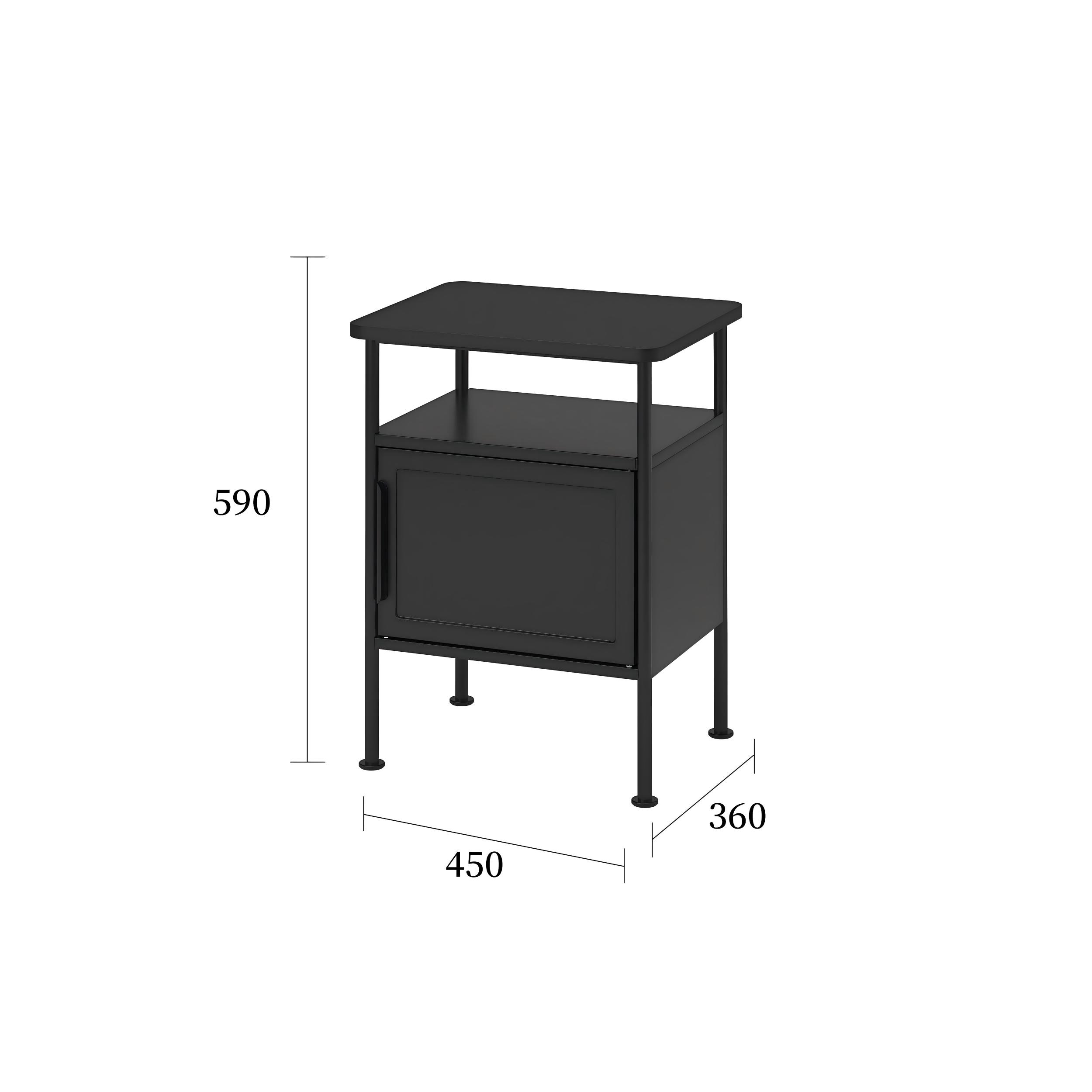 若浮雕床头桌规格图