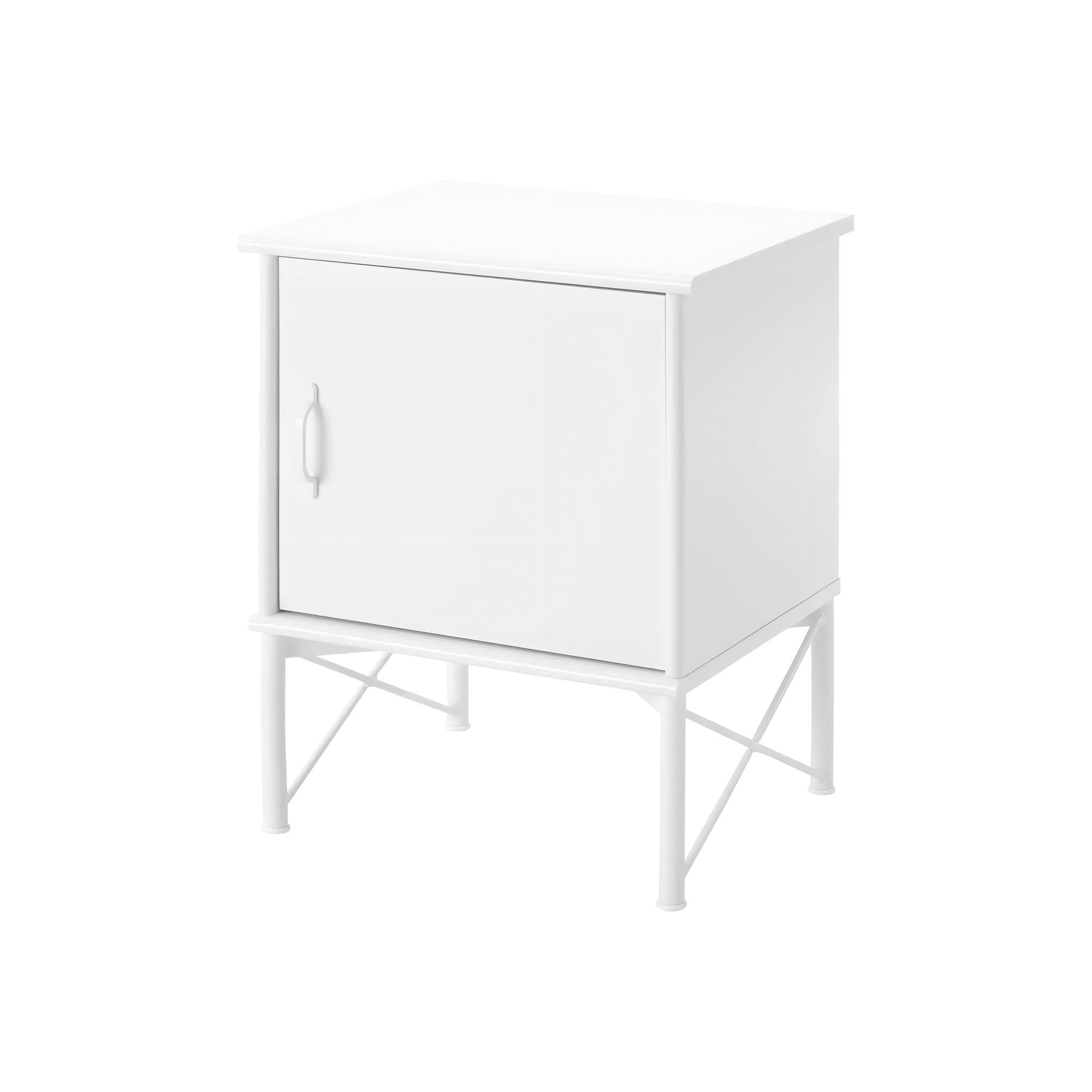 穆斯肯床头桌白色白底图