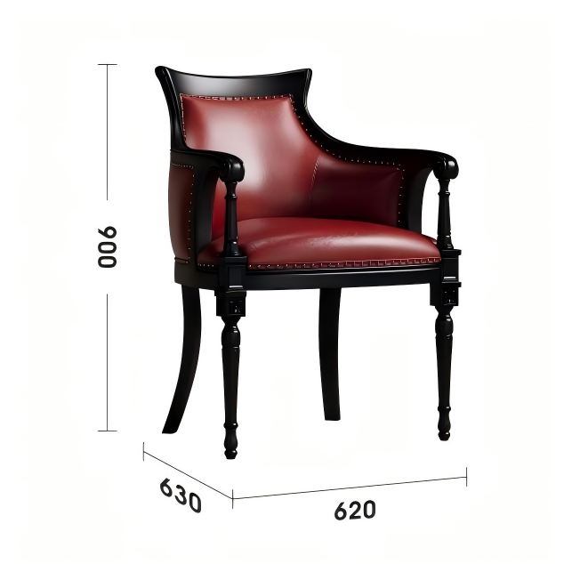 卡桑德拉休闲椅静谧黑规格图