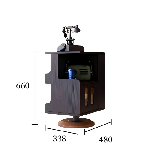 旋转边几规格图