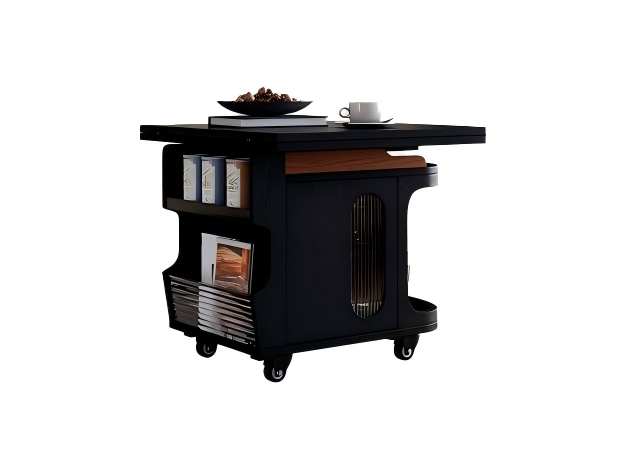 四叶草折叠升降茶车白底图