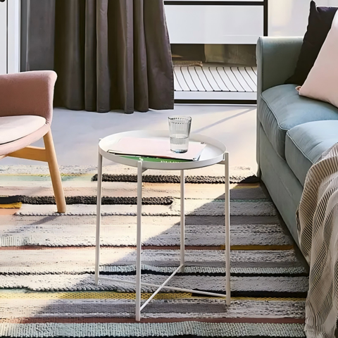 格拉登托盘桌白色