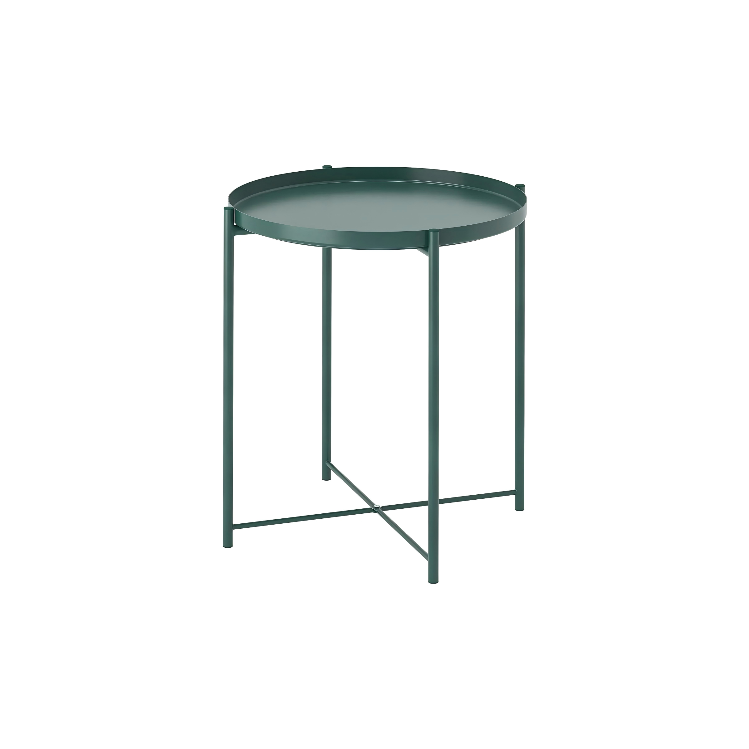 格拉登托盘桌深灰绿色白底