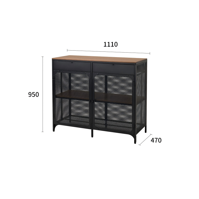 耶伯餐边柜规格图