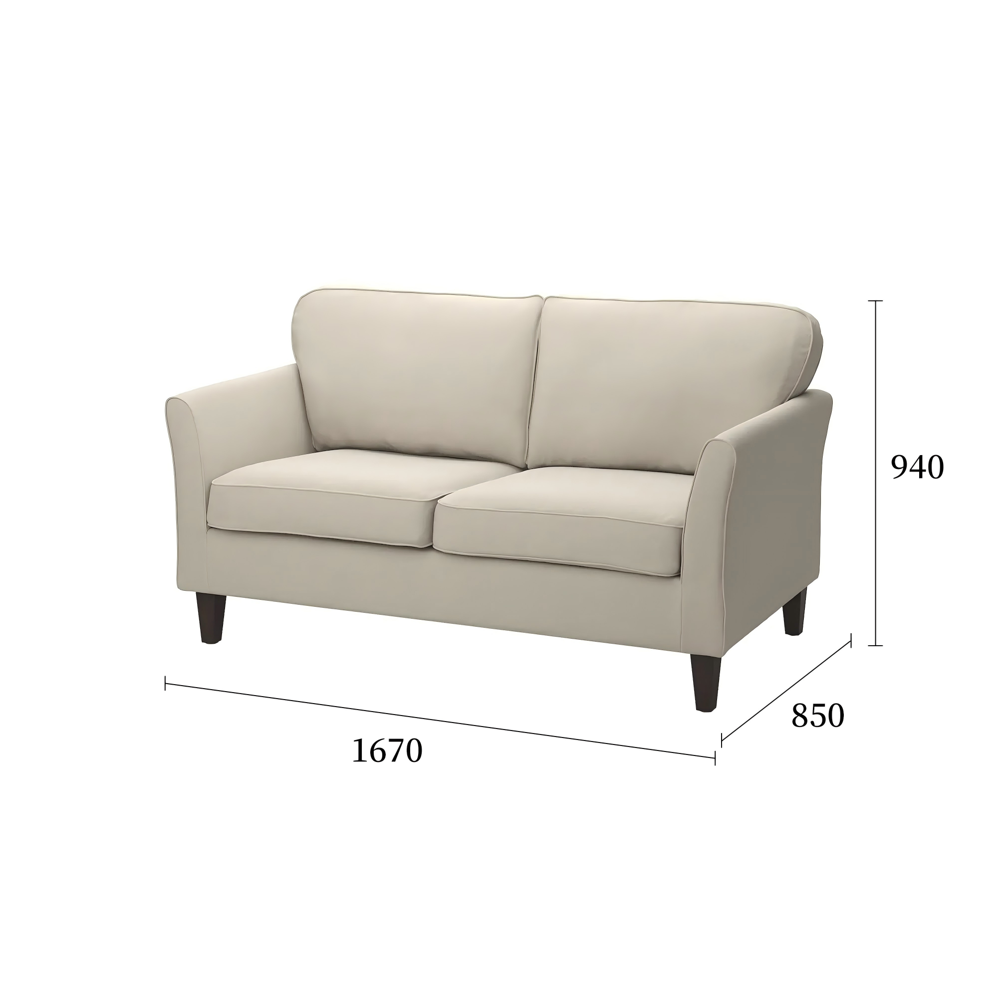 埃克霍马沙发米黄色规格图