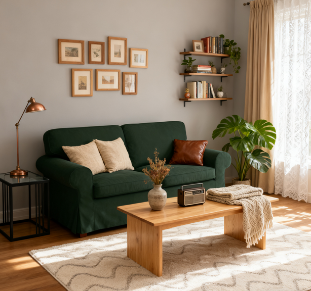 爱克托沙发深绿色