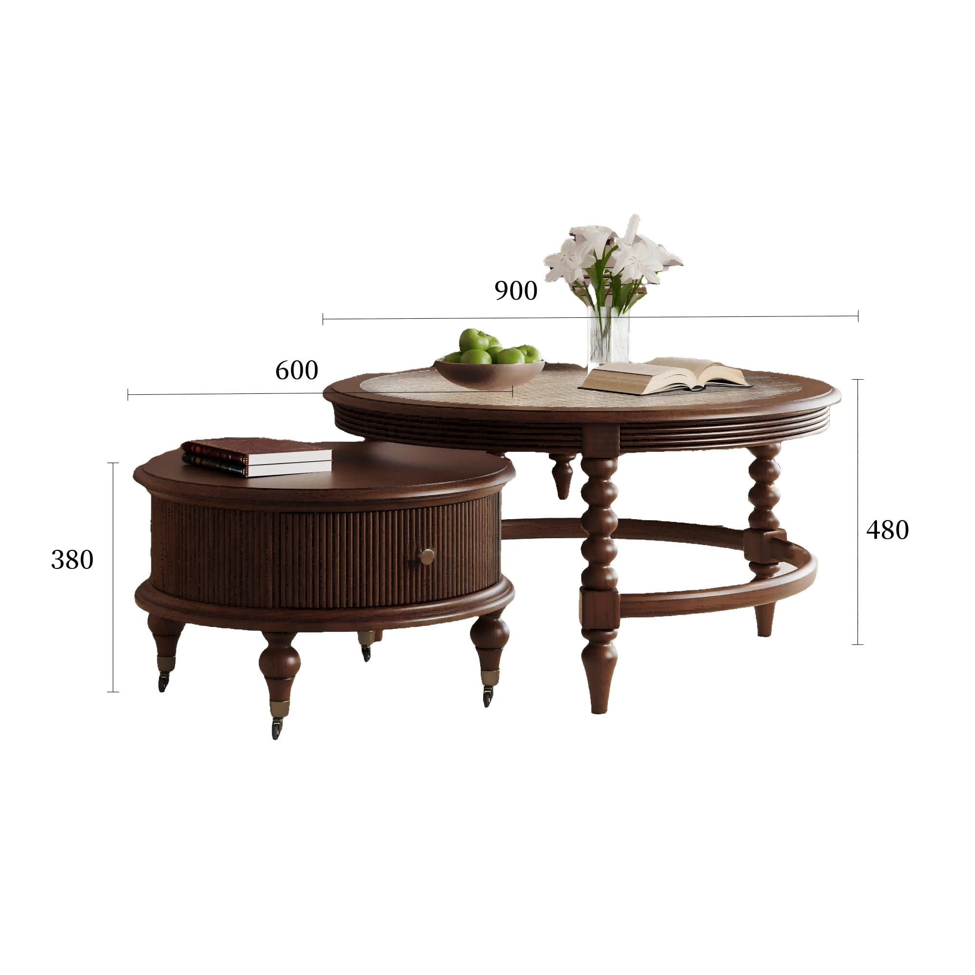 赫拉茶几暮光咖规格图