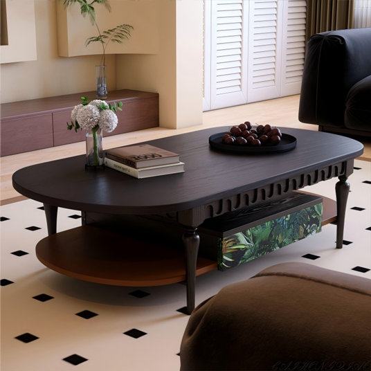 挪威森林茶几烟熏黑