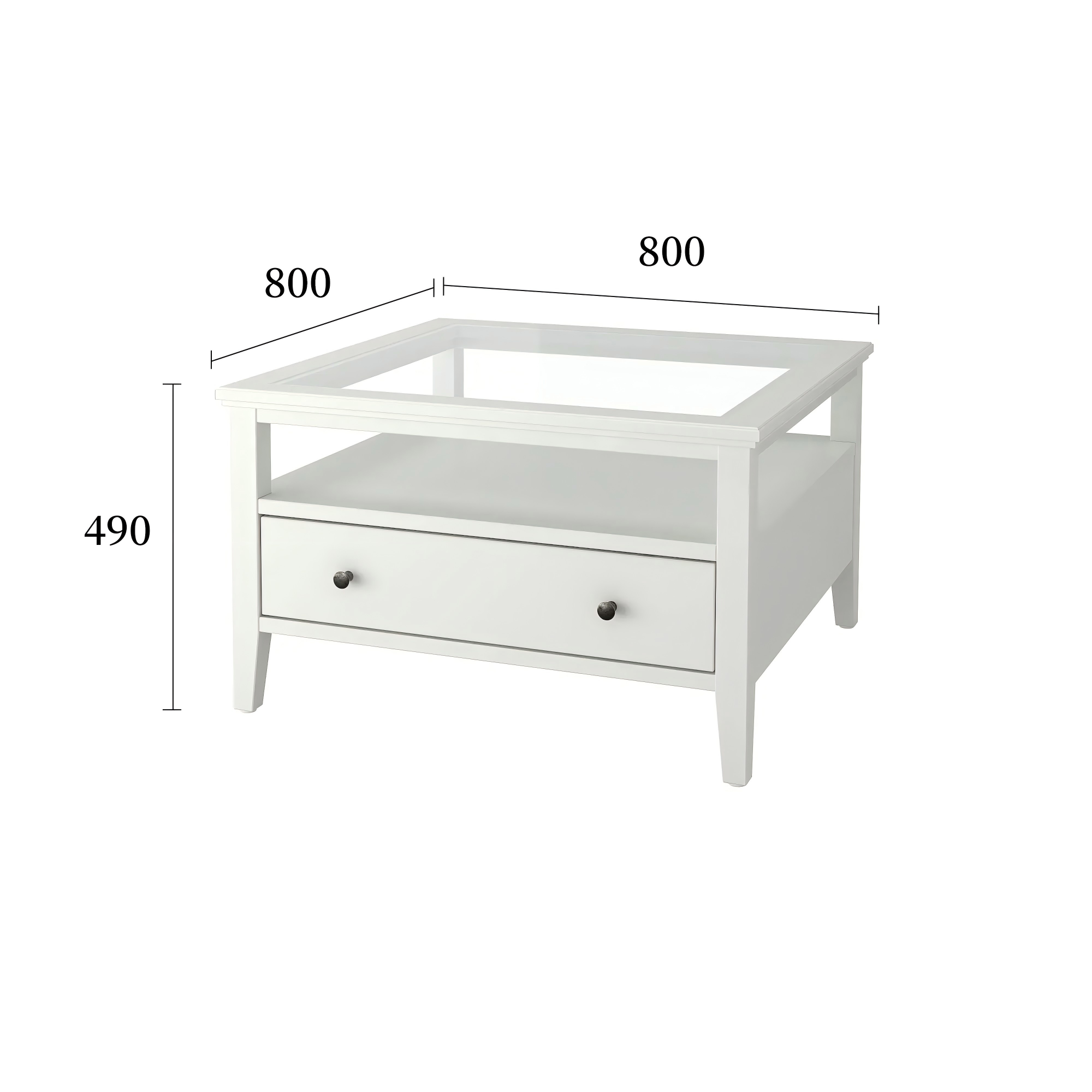 宜达奈茶几白色规格