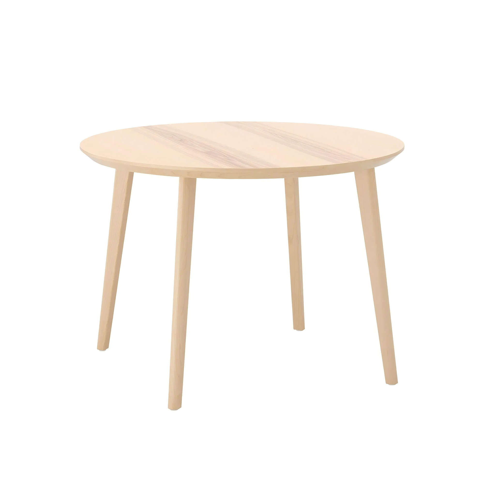 利萨伯圆桌原木色白底