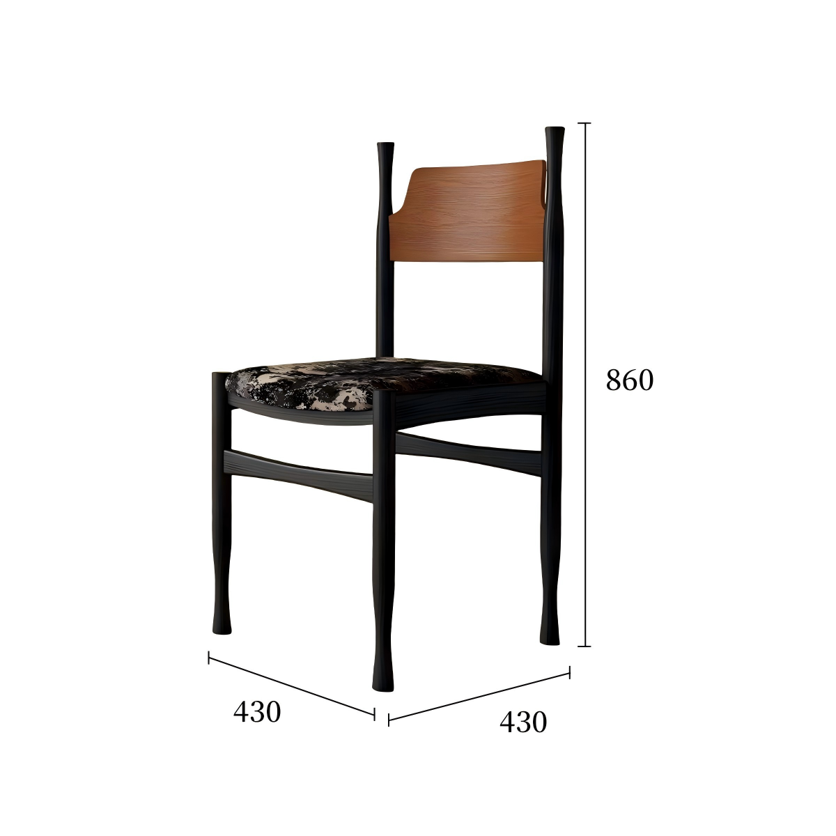 冲冠椅棕黑色规格