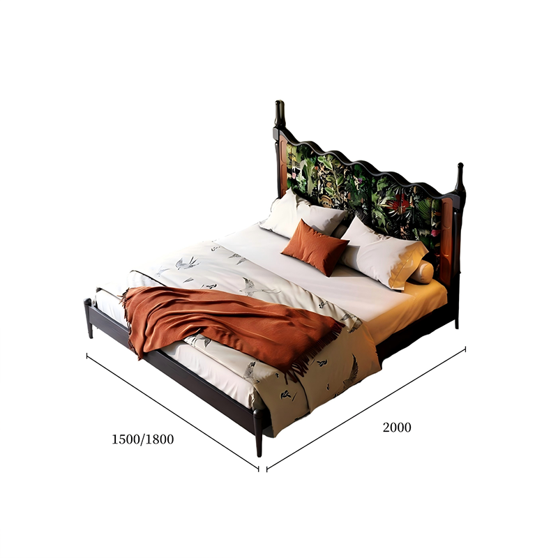 海浪床挪威森林白底