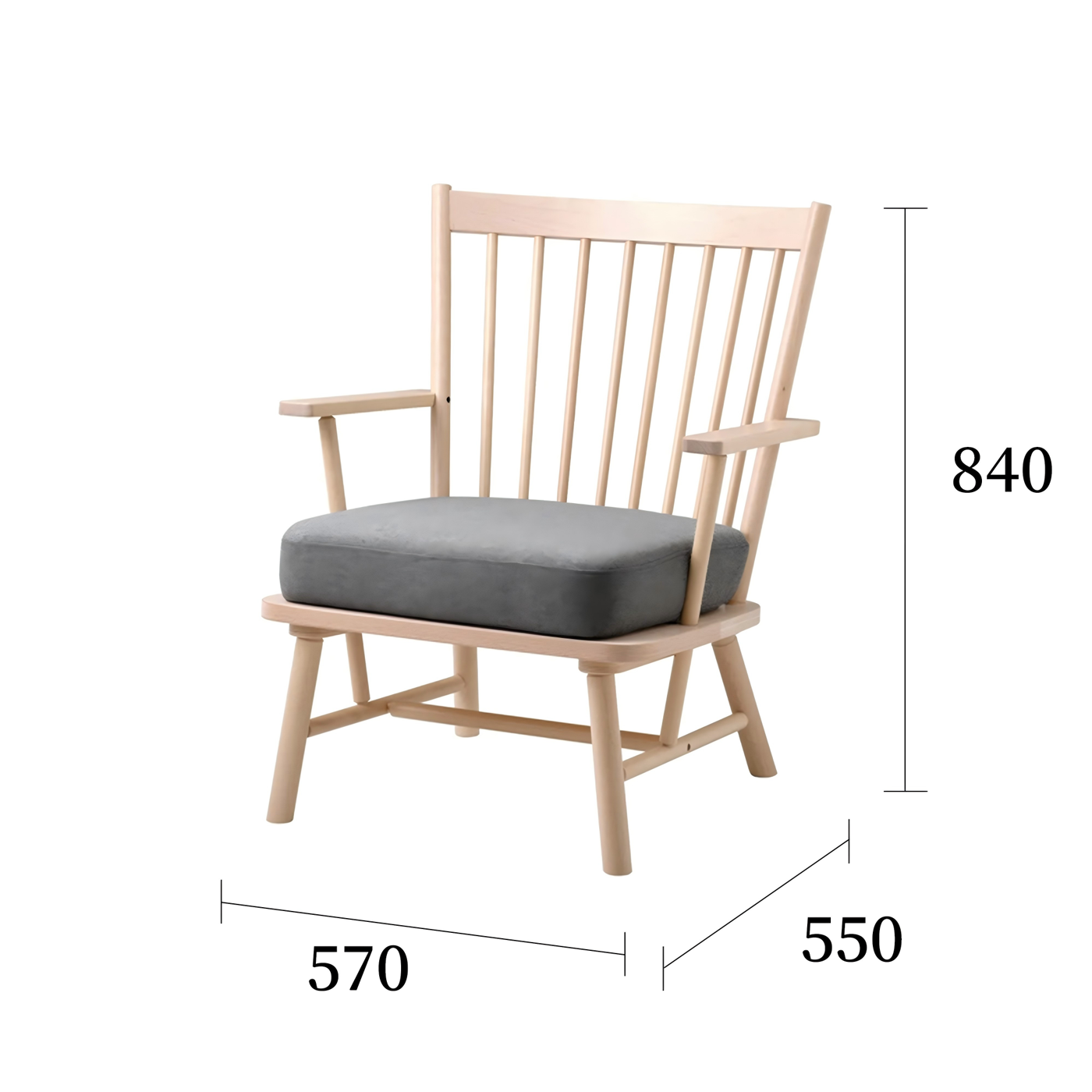 佩斯博尔扶手椅米色规格