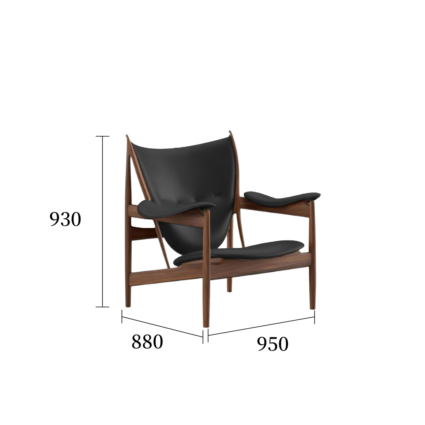 酋长椅深邃黑规格