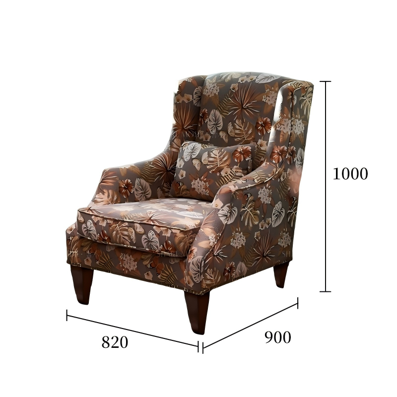 森语老虎椅复古棕规格