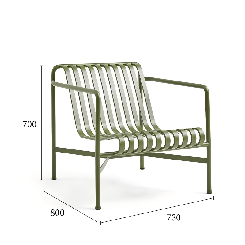 栅格系列休闲椅单人椅规格