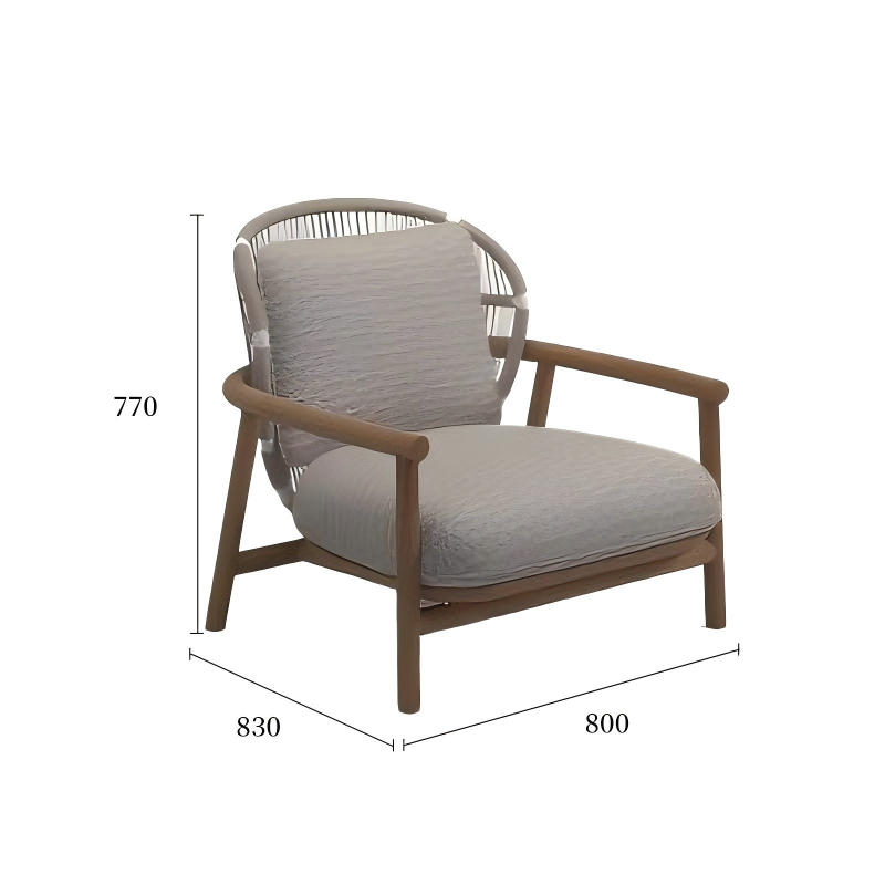 旧梦系列沙发矮背休闲椅规格