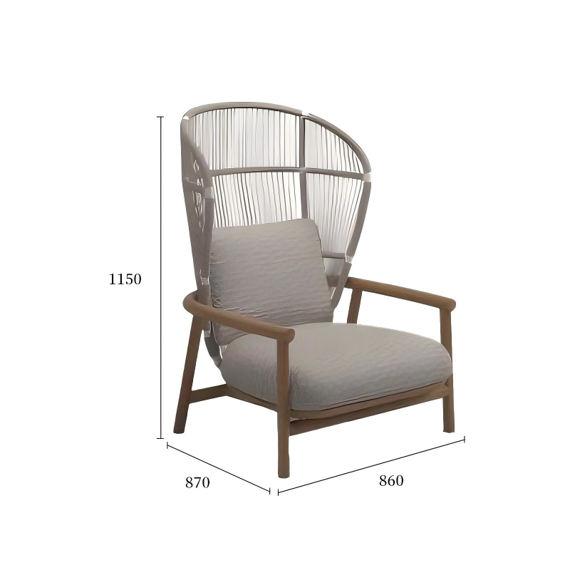 旧梦系列沙发高背休闲椅规格