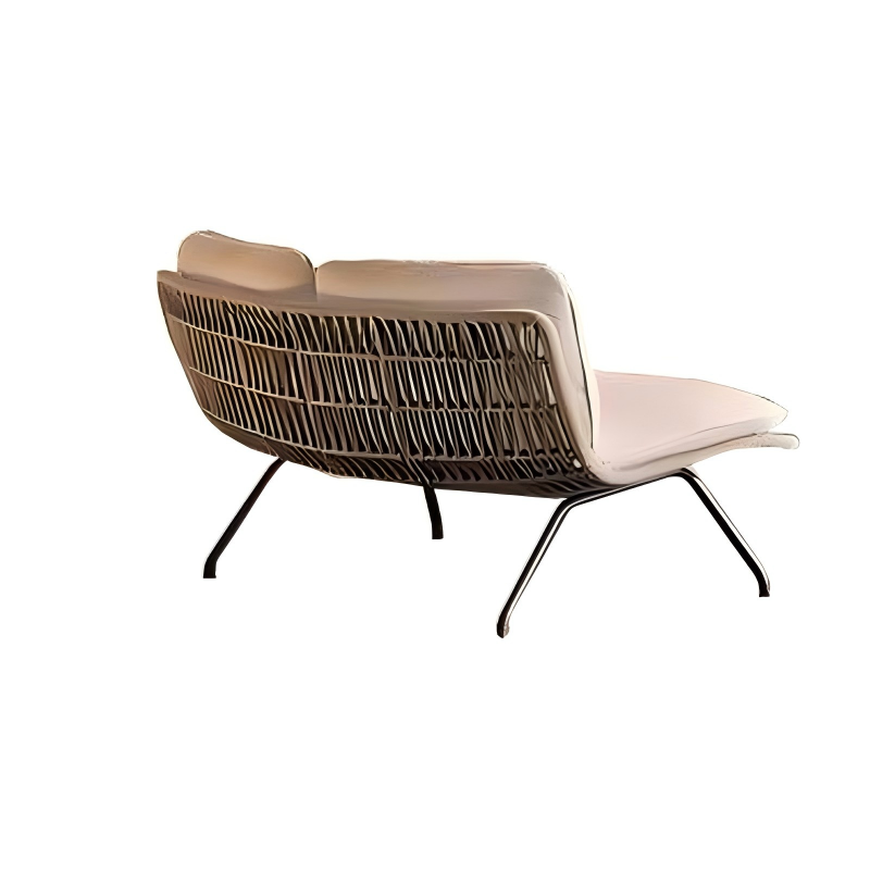 意奢系列沙发双人沙发浅沙色白底