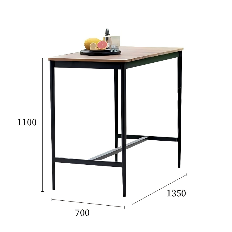 库塔系列桌椅组合吧桌原木+黑色规格